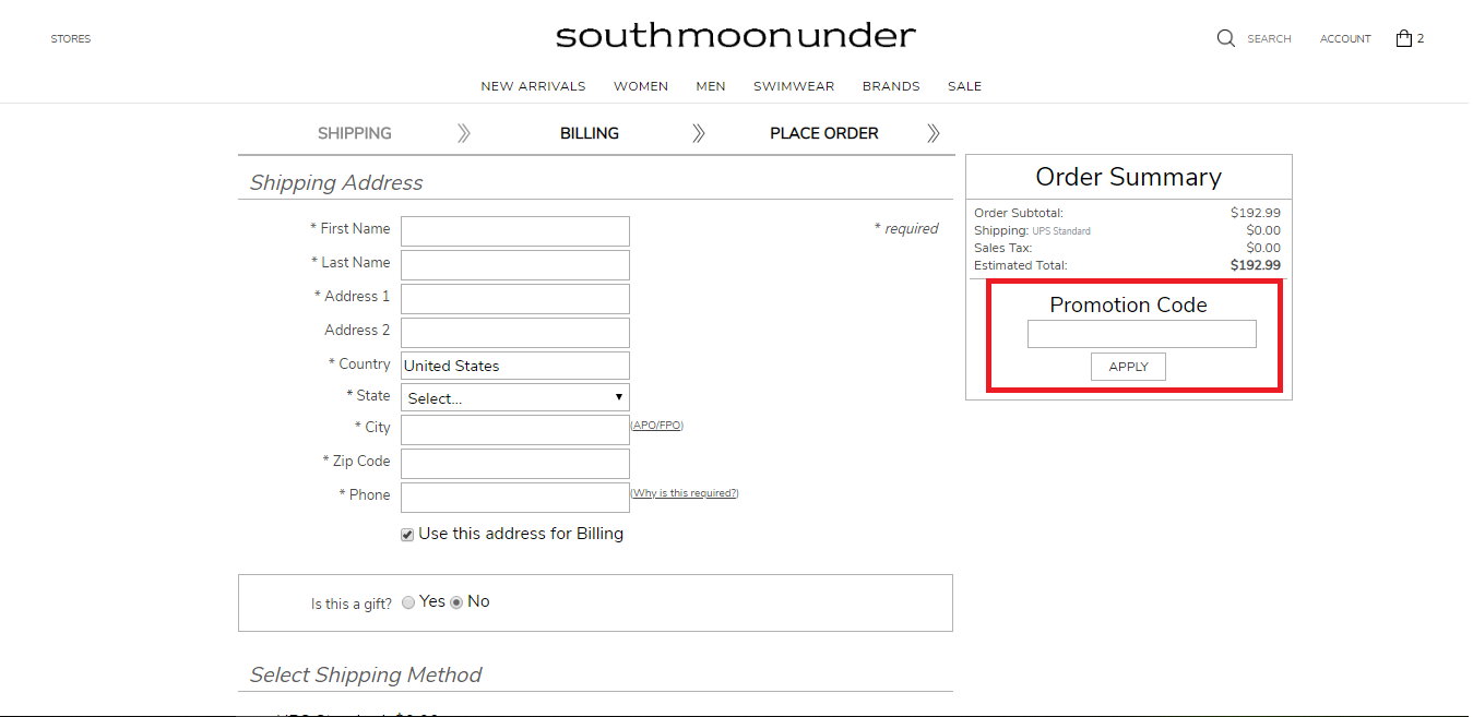 South Moon Under Coupons