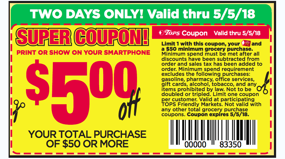 Tops Markets Coupons