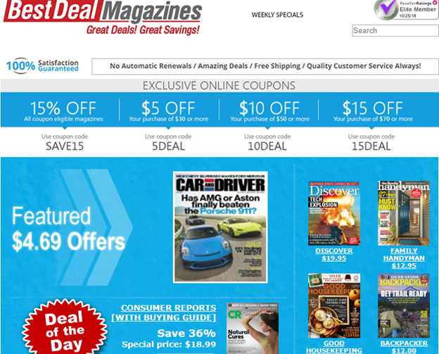 Best Deal Magazines Coupons